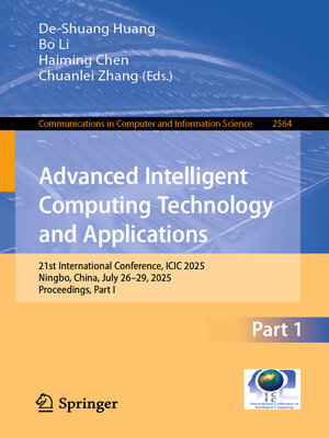 cover image of Advanced Intelligent Computing Technology and Applications